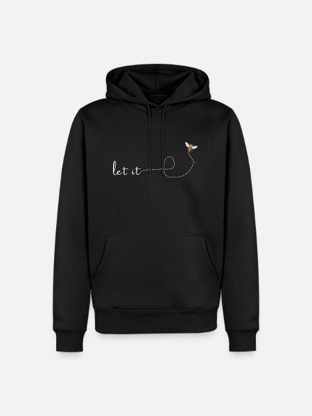 let it bee - Men’s Premium Organic Hoodie - black