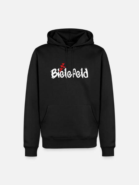 Bielefeld - Men’s Premium Organic Hoodie - black