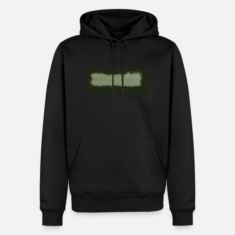 Metallgitter - Männer Premium Bio Hoodie - Schwarz