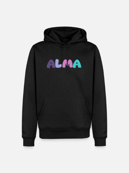 Name - Alma - Men’s Premium Organic Hoodie - black