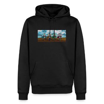Cyclisme Tigers Freaks - Sweat à capuche Premium bio Homme - noir - Devant - Nico (187cm)