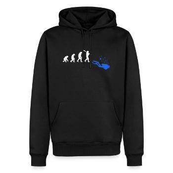 Tauchen Taucher Tauchsport Evolution - Männer Premium Bio Hoodie - Schwarz - Vorne - Nico (187cm)