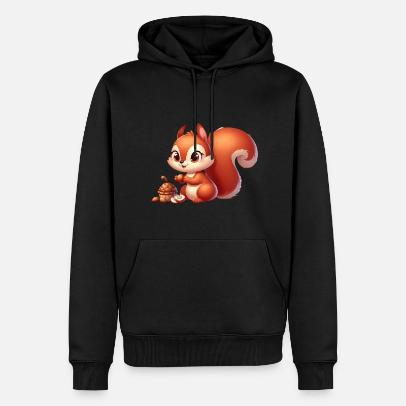 Eichhörnchen 8 - Männer Premium Bio Hoodie - Schwarz