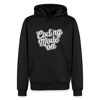 Coding Mode On 16 - Männer Premium Bio Hoodie - Schwarz - Vorne - Nico (187cm)