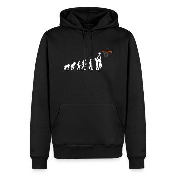 Basketball Evolution - Men’s Premium Organic Hoodie - black - Front - Nico (187cm)