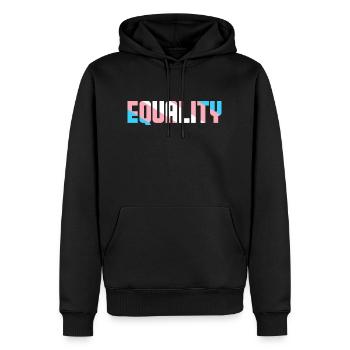 Equality Trans Pride LGBTQ CSD Geschenkidee - Männer Premium Bio Hoodie - Schwarz - Vorne - Nico (187cm)