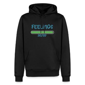 Gefühle werden gelöscht Trennung - Männer Premium Bio Hoodie - Schwarz - Vorne - Nico (187cm)
