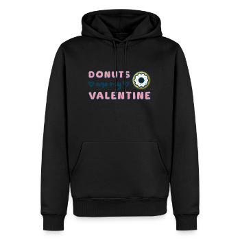 Donuts Are My Valentine Donut Lover - Men’s Premium Organic Hoodie - black - Front - Nico (187cm)