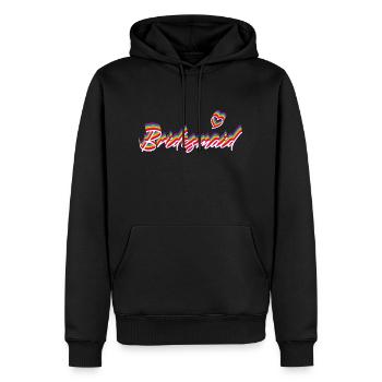 Bridesmaid Rainbow Shadow, White - Männer Premium Bio Hoodie - Schwarz - Vorne - Nico (187cm)