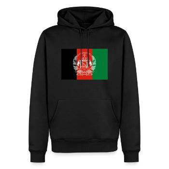 Afghanistan - Sweat à capuche Premium bio Homme - noir - Devant - Nico (187cm)
