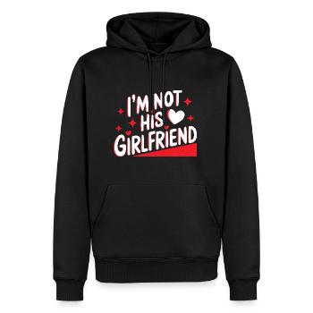 I'm Not His Girlfriend 6 - Männer Premium Bio Hoodie - Schwarz - Vorne - Nico (187cm)