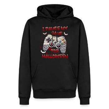 Zombie Mummy Gamer Halloween Gamepad Gamer - Herre Premium økologisk hoodie - sort - Foran - Nico (187cm)