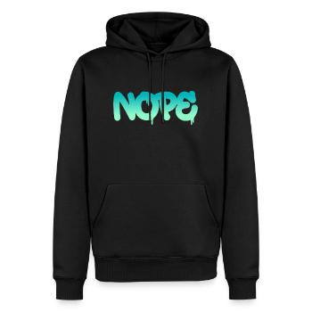 Nope - Just say no! - Men’s Premium Organic Hoodie - black - Front - Nico (187cm)