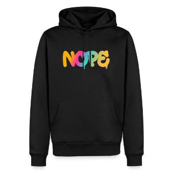 Nope - Just say no! - Men’s Premium Organic Hoodie - black - Front - Nico (187cm)