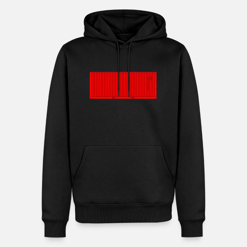 ISO Container Seecontainer Schiffscontainer TEU - Männer Premium Bio Hoodie - Schwarz