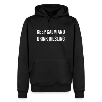 Pfalz Riesling Schorle Weinfest Wine Lover Motiv - Männer Premium Bio Hoodie - Schwarz - Vorne - Nico (187cm)