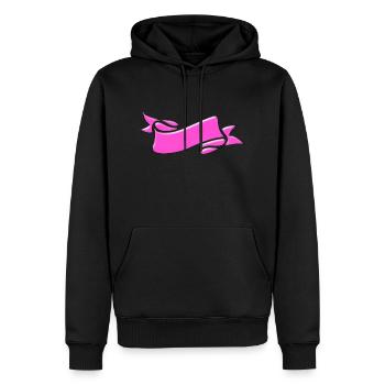 Banner Cool - Männer Premium Bio Hoodie - Schwarz - Vorne - Nico (187cm)