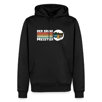 Der Sauna Meister Spa Massage Banja Saunaclub - Männer Premium Bio Hoodie - Schwarz - Vorne - Nico (187cm)