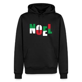 Joyeux Noël - Sweat à capuche Premium bio Homme - noir - Devant - Nico (187cm)