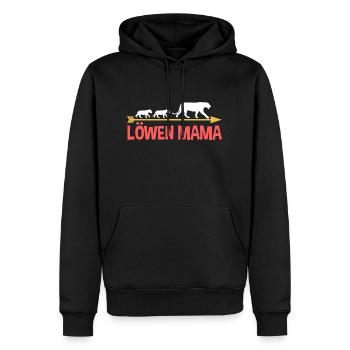 Mutter Löwen Mama - Männer Premium Bio Hoodie - Schwarz - Vorne - Nico (187cm)