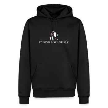 Histoire d’amour qui s’estompe - Sweat à capuche Premium bio Homme - noir - Devant - Nico (187cm)