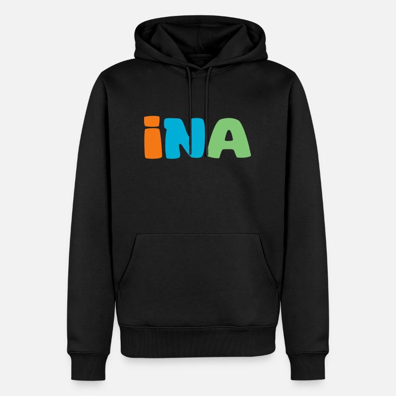 Nom - Ina - Sweat à capuche Premium bio Homme - noir