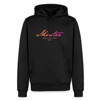 Master '25 - Mission accomplie - Sweat à capuche Premium bio Homme - noir - Devant - Nico (187cm)