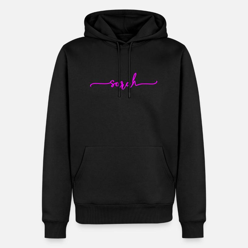 Sarah - Männer Premium Bio Hoodie - Schwarz