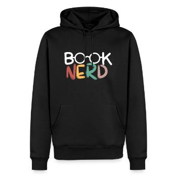 Book nerd - Männer Premium Bio Hoodie - Schwarz - Vorne - Nico (187cm)