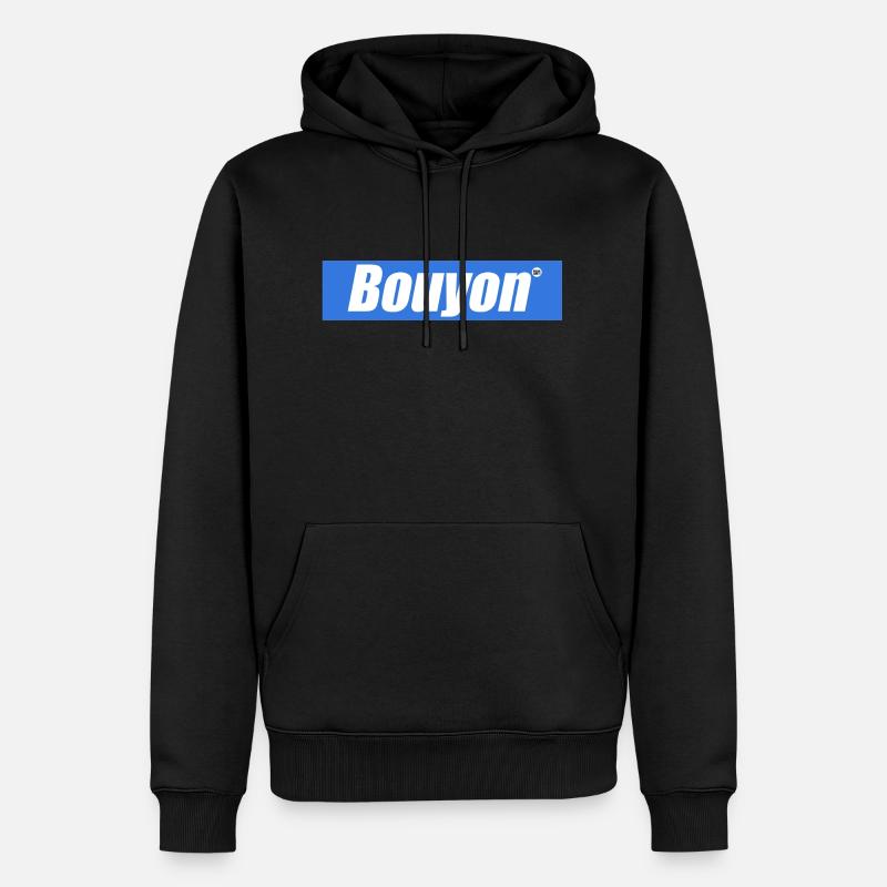 Bouyon Sat - Kreyol Sat - Männer Premium Bio Hoodie - Schwarz