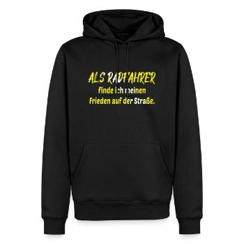Fahrrad Fahrrad Fahrrad Fahrrad Biker Mountainbike - Männer Premium Bio Hoodie - Schwarz - Vorne - Nico (187cm)