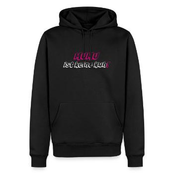 Mumu ist keine Kuh - Männer Premium Bio Hoodie - Schwarz - Vorne - Nico (187cm)