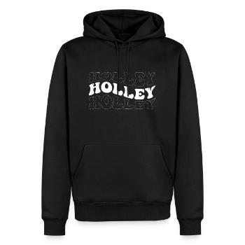 Funny Holley Groovy 4 Männer Frauen Coole Holley Krawatte - Männer Premium Bio Hoodie - Schwarz - Vorne - Nico (187cm)