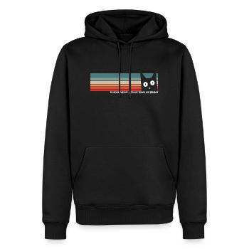El Mejor Papa de Gatos de Todos Los Tiempos - Men’s Premium Organic Hoodie - black - Front - Nico (187cm)