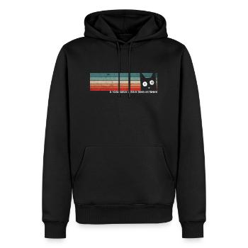 El Mejor Papa de Gatos de Todos Los Tiempos - - Men’s Premium Organic Hoodie - black - Front - Nico (187cm)