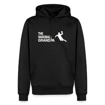 Opa Handball - Männer Premium Bio Hoodie - Schwarz - Vorne - Nico (187cm)