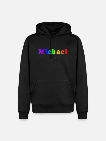 Michel - Sweat à capuche Premium bio Homme - noir