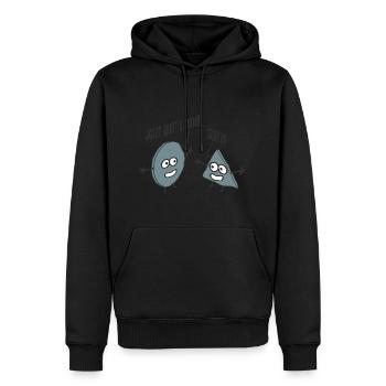 Jetzt Geht's Rund – Kreis - Dreieck - Mathematik - Männer Premium Bio Hoodie - Schwarz - Vorne - Nico (187cm)