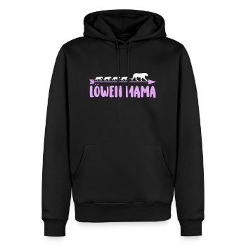 Mutter Löwen Mama - Männer Premium Bio Hoodie - Schwarz - Vorne - Nico (187cm)