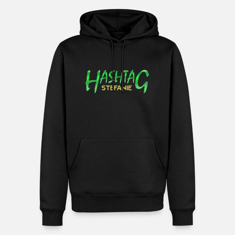 Stefanie - Männer Premium Bio Hoodie - Schwarz