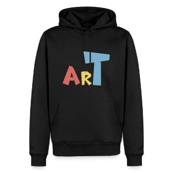 Art - Männer Premium Bio Hoodie - Schwarz - Vorne - Nico (187cm)