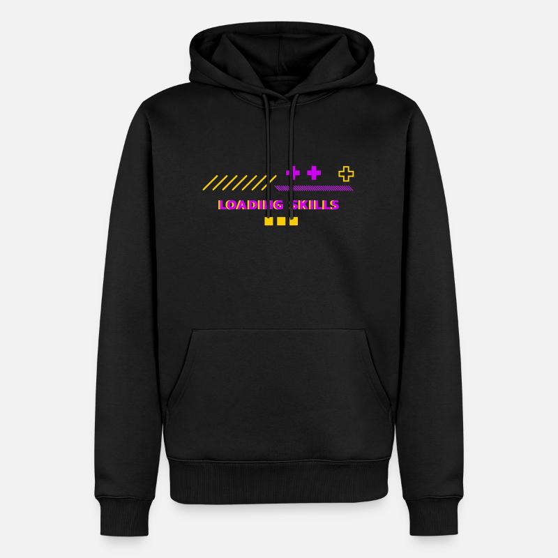 Loading Skills - Männer Premium Bio Hoodie - Schwarz