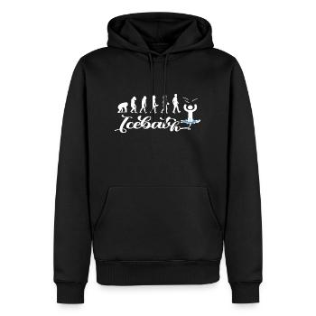 icebath evolution winterbader winterschwimmen cold - Männer Premium Bio Hoodie - Schwarz - Vorne - Nico (187cm)