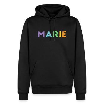 Marie Mädchenvorname - Männer Premium Bio Hoodie - Schwarz - Vorne - Nico (187cm)