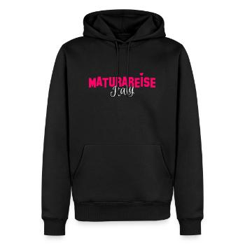 Maturareise Italien 2023 Team Shirt Geschenk - Männer Premium Bio Hoodie - Schwarz - Vorne - Nico (187cm)