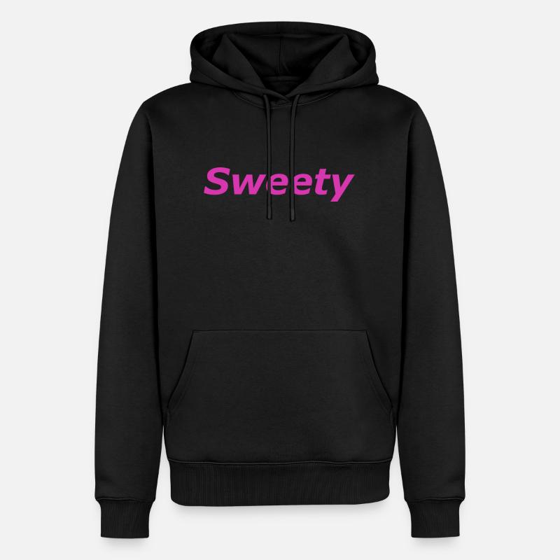 Sweety - Männer Premium Bio Hoodie - Schwarz