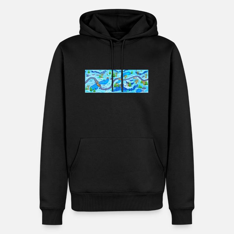 map java - Sweat à capuche Premium bio Homme - noir