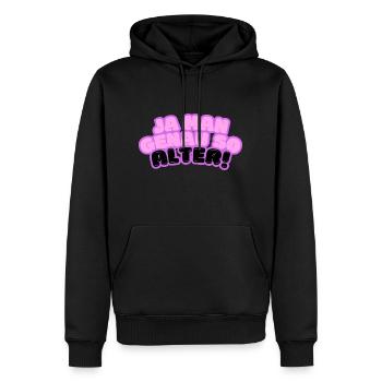 Ja man, genau so alter! - Männer Premium Bio Hoodie - Schwarz - Vorne - Nico (187cm)