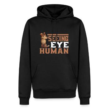 Seeing Eye Human 85 - Männer Premium Bio Hoodie - Schwarz - Vorne - Nico (187cm)