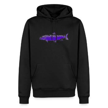 Forelli neg - Männer Premium Bio Hoodie - Schwarz - Vorne - Nico (187cm)
